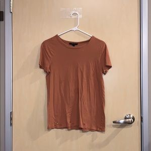 Forever 21 Intentionally Distressed Brown Tshirt